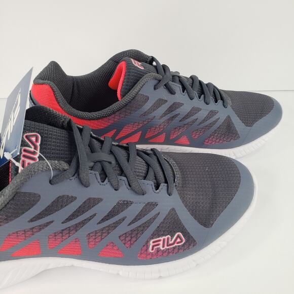 FILA Running Shoes Womens Size 12 Memory Foam Fantom 6 Gray Grey & Neon Pink - Picture 3 of 14